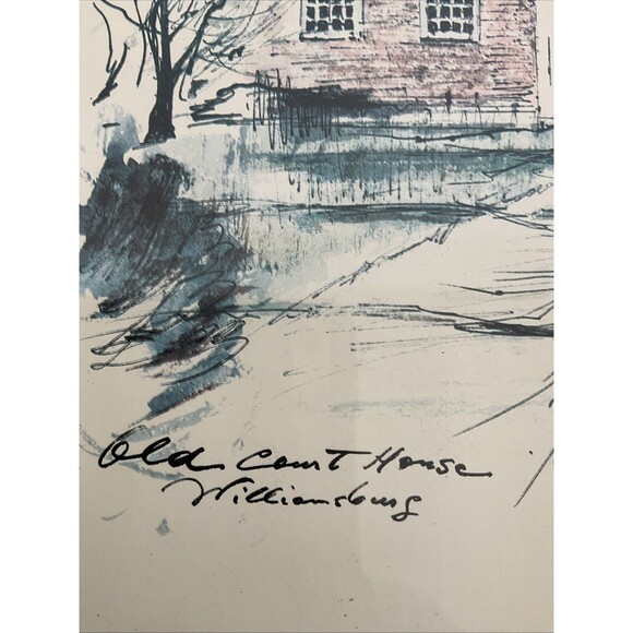 Vintage Old Courthouse - Williamsburg, John Haymson - Framed Print Picture - Picture 12 of 14